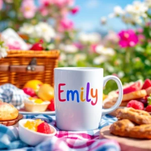 Kubek z imieniem - Kolorowy napis